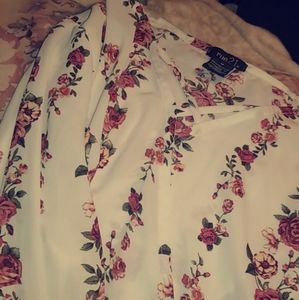 White rose shirt